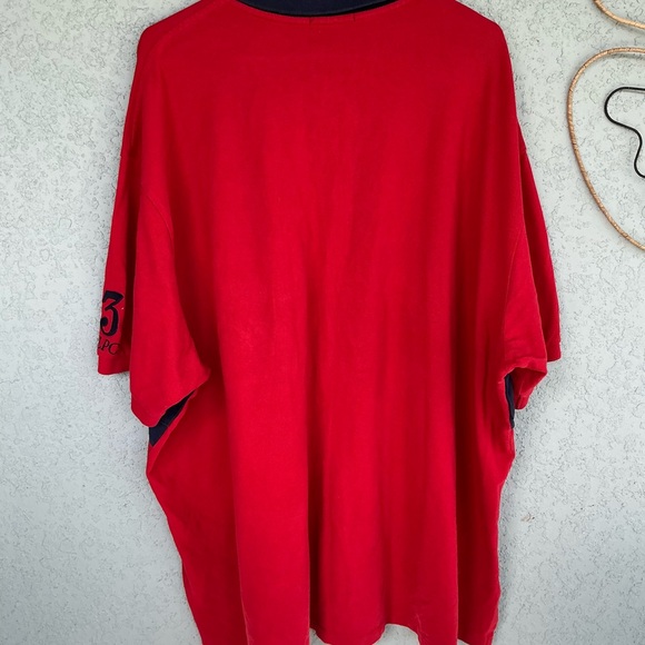 Polo Ralph Lauren Red and Navy Polo Shirt - Picture 5 of 5